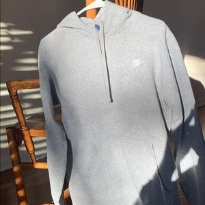 Gray Nike hoodie